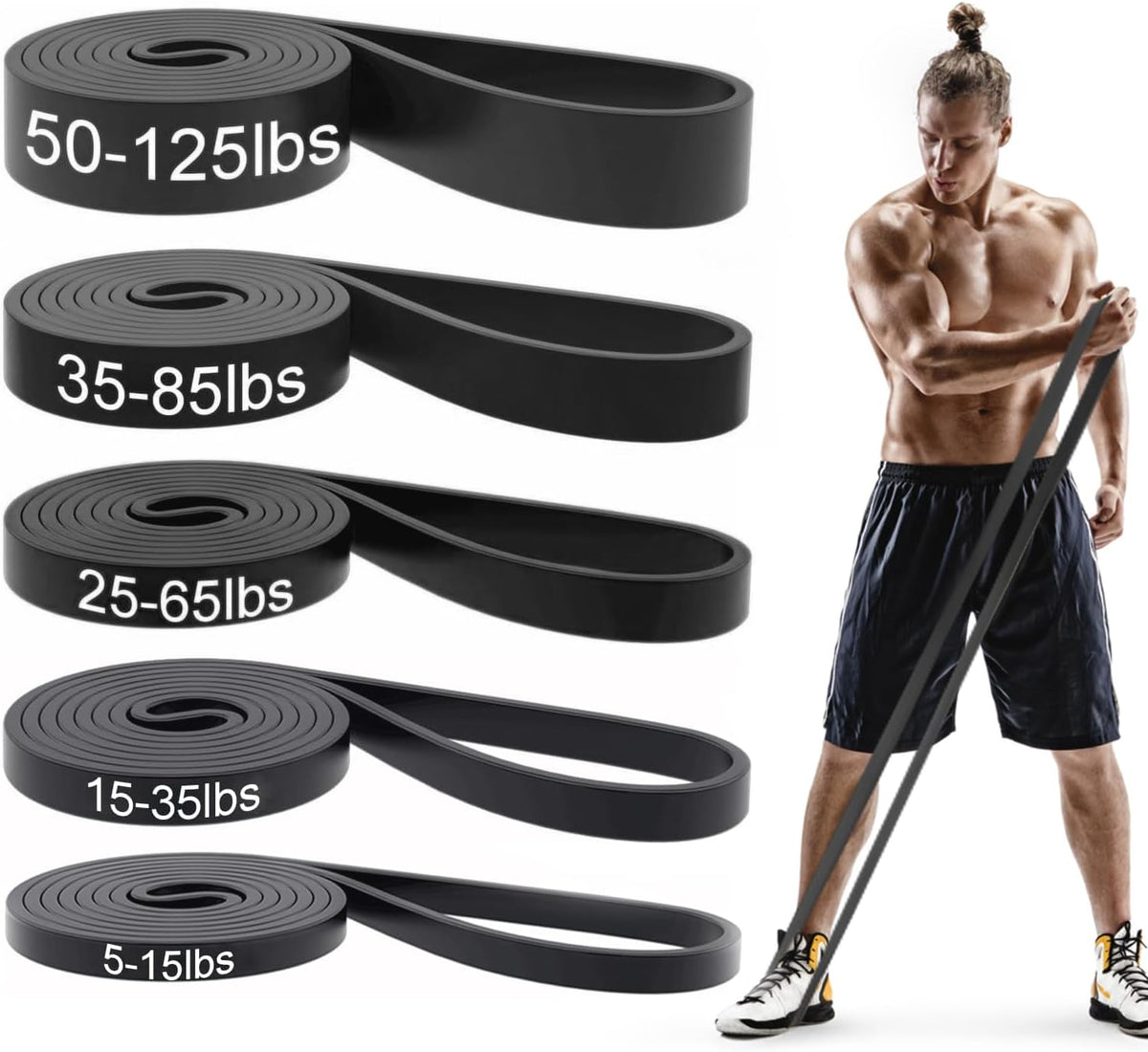 Skiennix Pull Up Bands - Resistance Bands Set for Men & Women | Ideal for Muscle Training & Physical Therapy