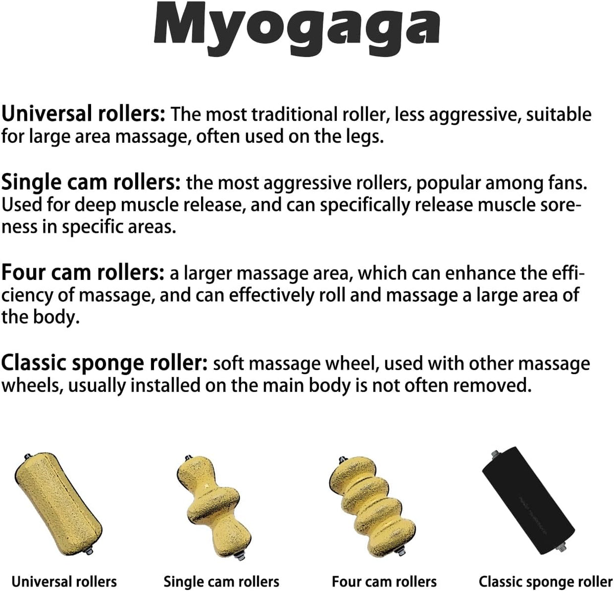 Regine Switzerland Tennis Elbow Relief Forearm Roller - Three Replaceable Massage Rollers for Pain Relief