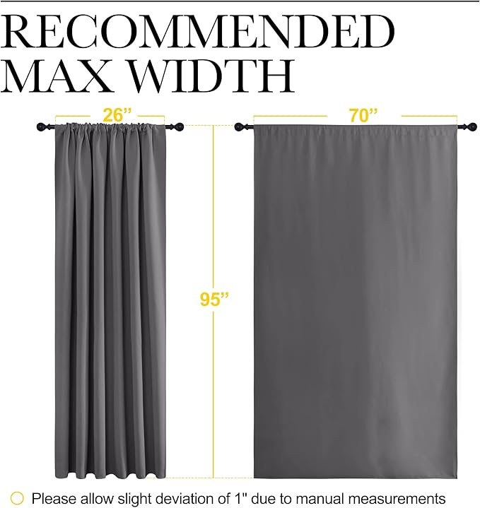 NICETOWN Blackout Curtain Panels