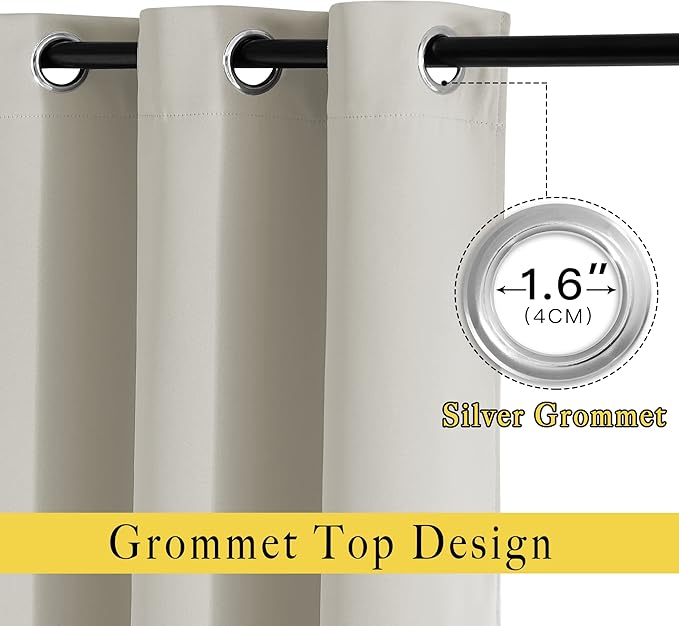 NICETOWN Short Cafe Curtain 54 inch Length, Window Treatment Thermal Insulated