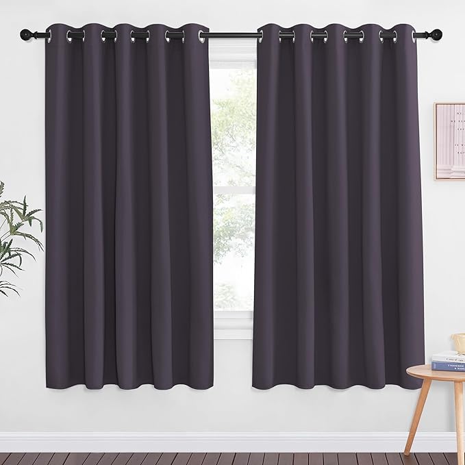 NICETOWN 66 Inch Long Blackout Curtains