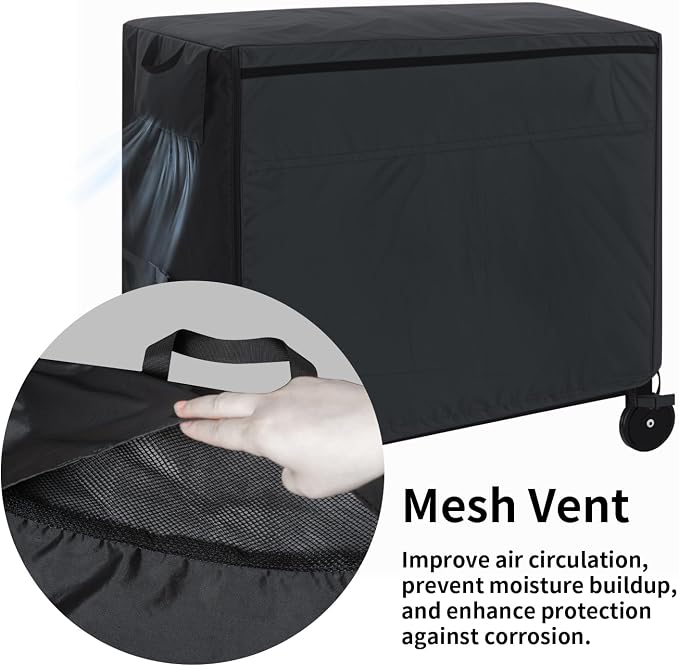 Outdoor Prep Table Cover,40 Inch Waterproof Table Cover for Unitity Cart BBQ Grill Cart,Outdoor Patio Food Cover for Small Table Worktable Metal Table(40"L*24"W*32“H,Black)