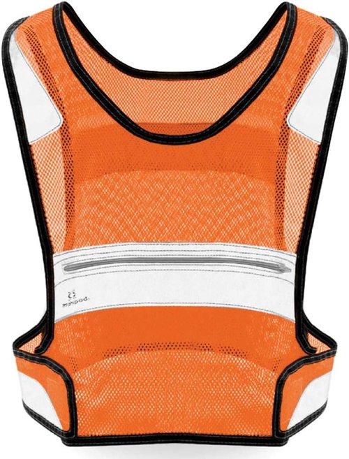 Amphipod Full Visibility Reflective Vest, Blaze Orange, S/M