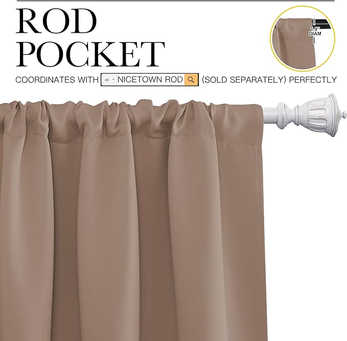 NICETOWN Room Darkening Curtains