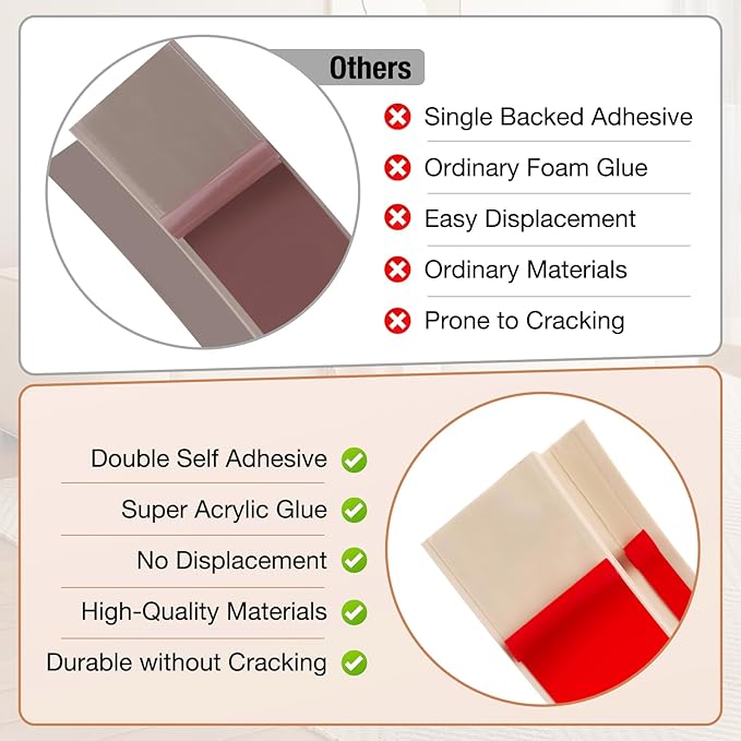 Floor Transition Strip Self Adhesive Vinyl Door Threshold for Doorways Carpet Edging Trim Overlap Edge Reducer for Laminate Floor, Carpet, Tile (Light Yellow Wood Grain, 3/5" to 4/5", 3.3Ft)