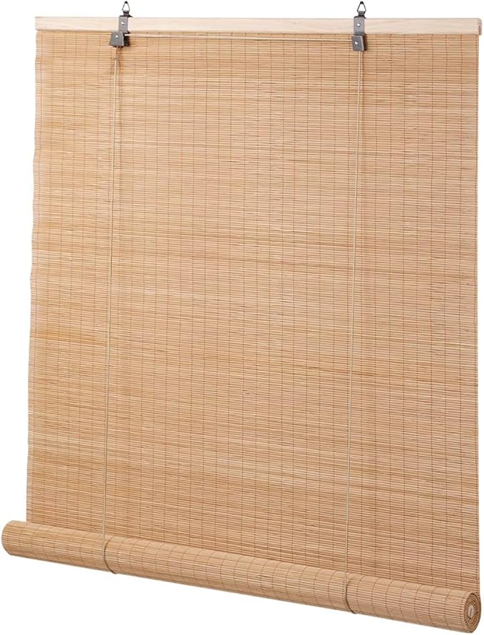 Bamboo Blinds for Interior Windows, Custom Roller Shades for Indoor Window and