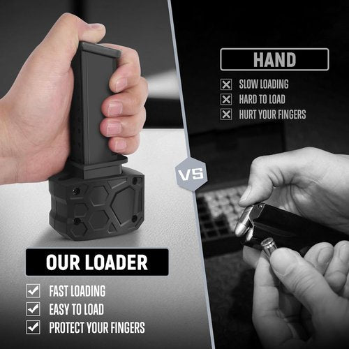 Glock Magazine Speed Loader - Rapid 9mm/.40 SW Loader for Glock Models 17-47 | Efficient & Quick Loading