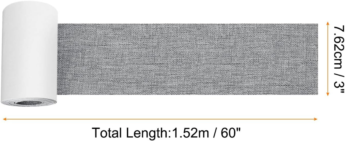 Repair Patches Repair Tape Self-Adhesive DIY Repair Patch Linen Gear Patch for Sofa, Furniture, Chair, Clothing,Tents,3x60 Inch,Deep Grey