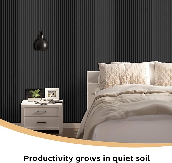 RITOLLO Wood Panels for Wall, 106.3" × 11" Wood Slat Acoustic Panels for Wall