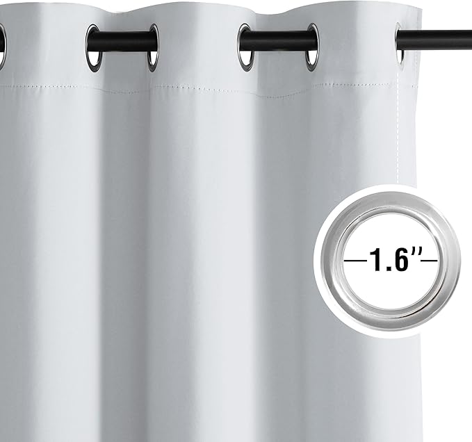 NICETOWN Greyish White Ring Top Panels