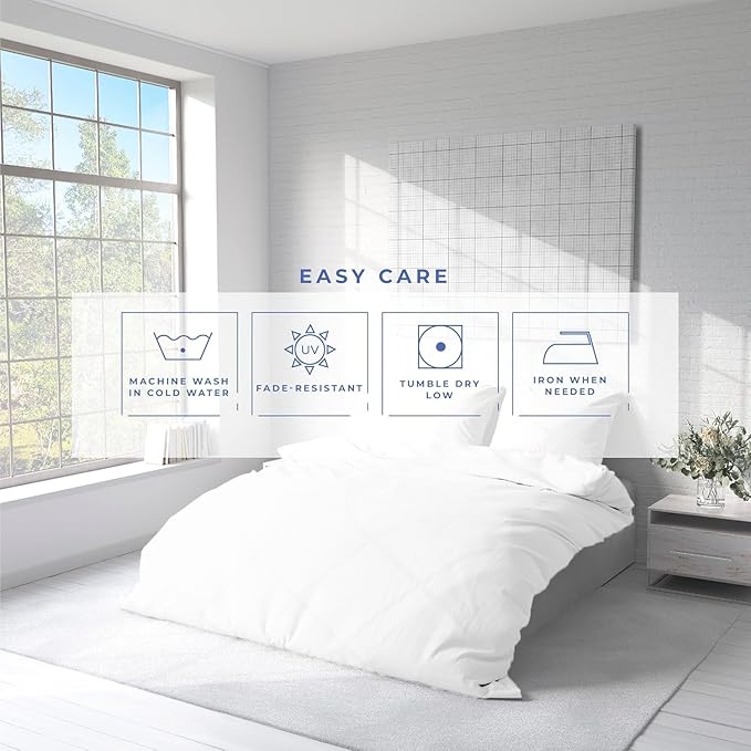 Kotton Culture 3 Pc California King Size Duvet Cover Set -100% Egyptian Cotton Sateen 600 Thread Count Ultra Soft Premium Durable Comforter Cover Zipper Closure & Corner Ties (White,104"x98")