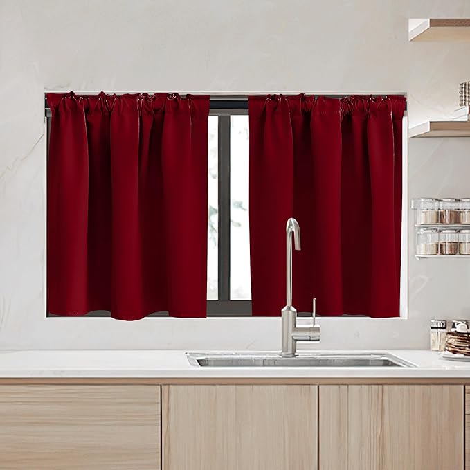 RYB HOME Kitchen Window Curtains