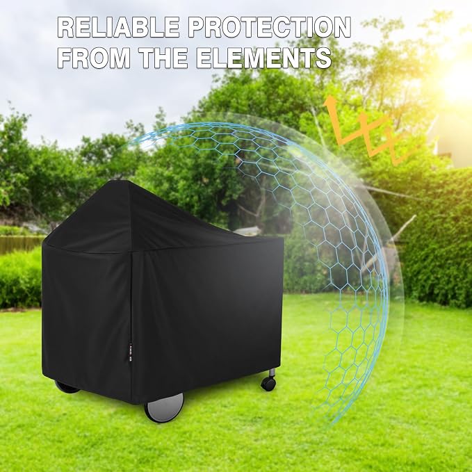 Grill Cover for Weber 22 Inch Performer Deluxe Charcoal, Heavy Duty Waterproof 7152 BBQ Grill Covers