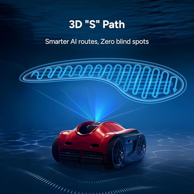 (2025 Upgrade) iGarden Pool Cleaner K Pro, 10H Max Runtime, Cordless Robotic Pool Vacuum for Inground Pools, Touchscreen, Smart Navigation, 200% Turbo Suction, Ultra-Fine Filtration, Auto-Parking