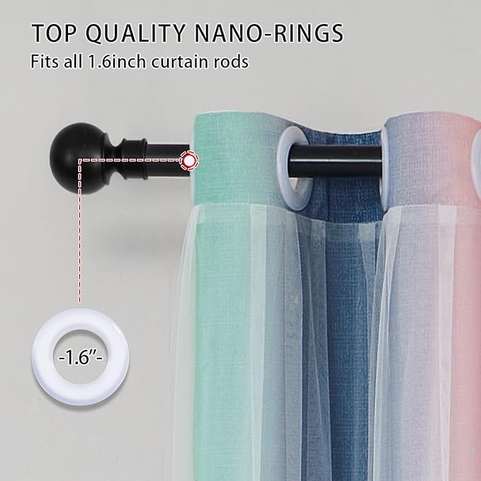 XiDi Pink Grey Curtains for Bedroom, Kids Room Wall Decoration Green Curtain