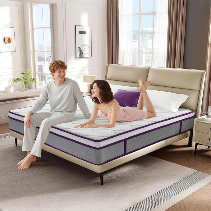 12 Inch Full Size Mattress,Hybrid Full Mattress in a Box, Cool Gel Memory Foam Mattress for Pressure Relieving,Medium Firm Feel,CertiPUR-US Certified
