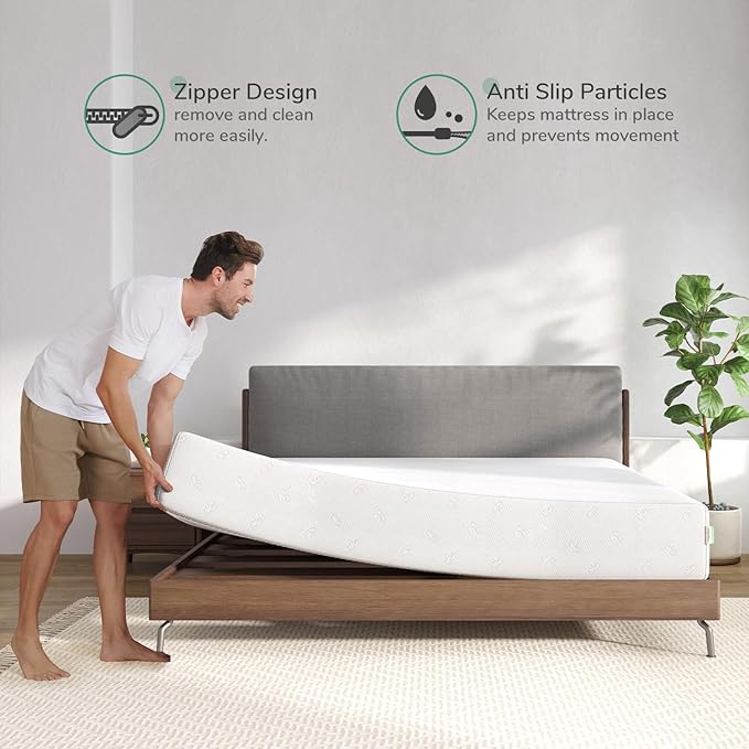 Novilla Full Size Mattress, 8 Inch Memory Foam Mattress Full for Pressure Relief & Comfort Sleep, Removable Washable Cover, CertiPUR-US Certified Full Mattresses in a Box, Medium Firm