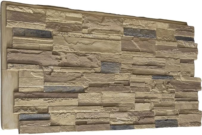 Ekena Millwork 48 5/8"W x 24 3/4"H x 1 1/4"D Cascade Stacked Stone, StoneWall
