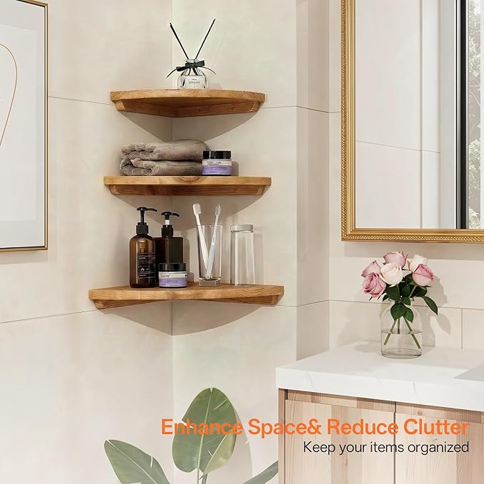 Gieanoo Floating Corner Shelves