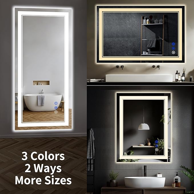 48"x30" LED Bathroom Mirror