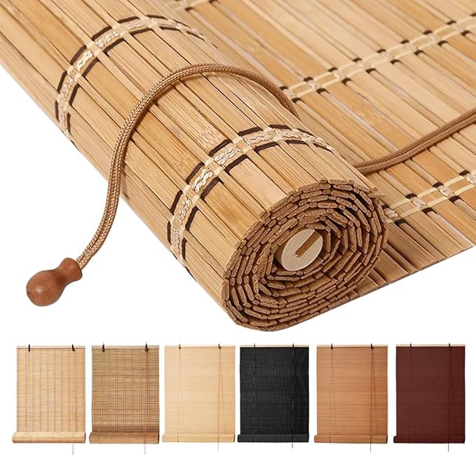 Bamboo Blinds, Custom Sizes Roller Shades