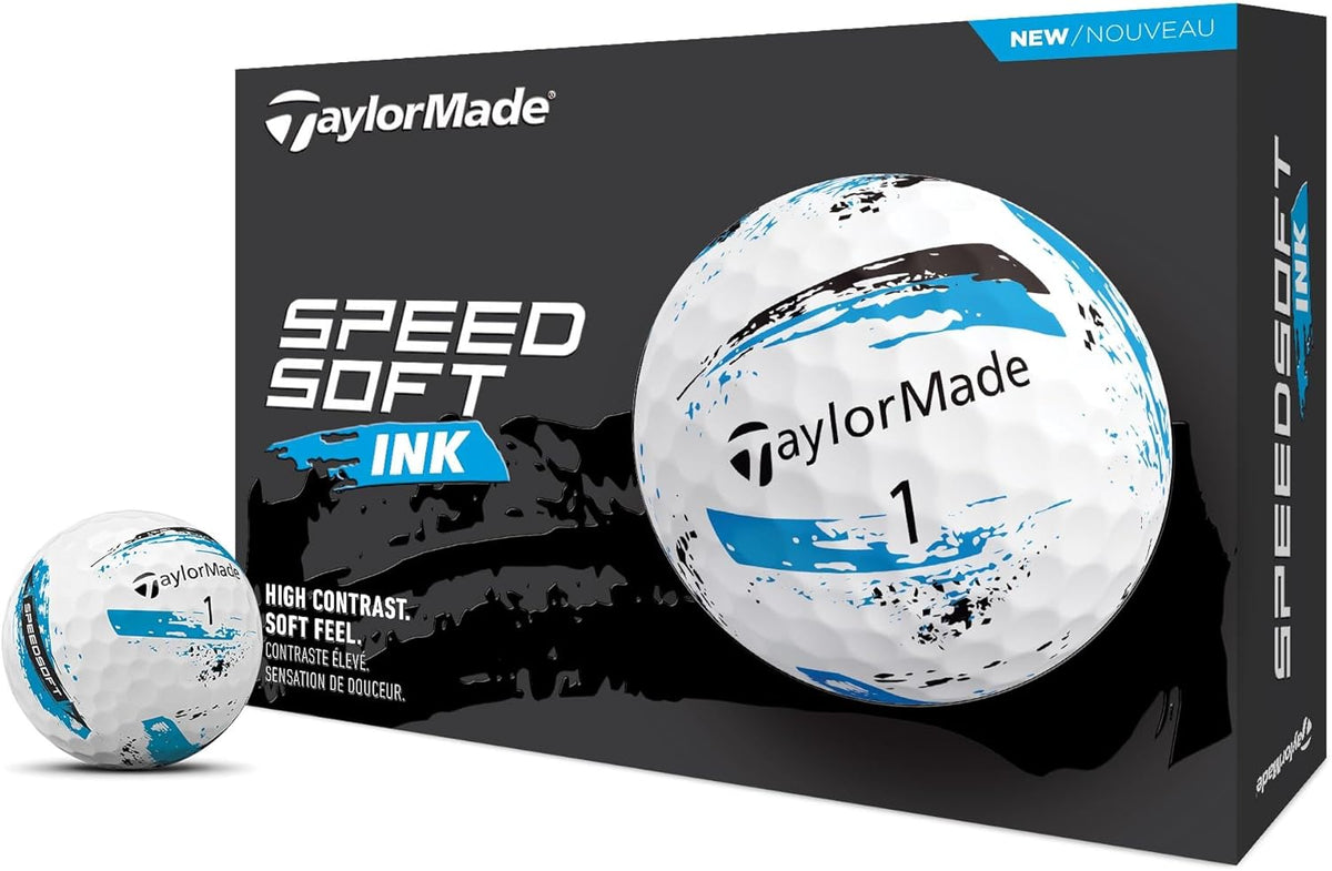 TaylorMade SpeedSoft Golf Balls - Maximum Distance & Ultra-Soft Feel | Ideal for Tee & Green Play