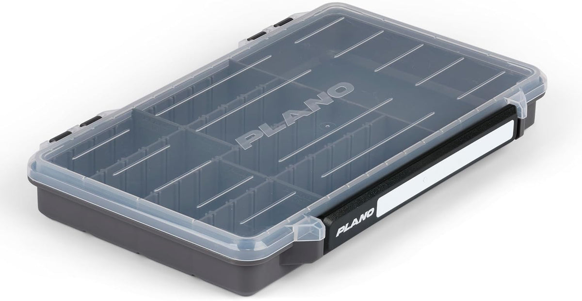Plano StowAway Tackle Box - 50/50 Split Design with Transparent DuraView Lid | Stackable Storage for Fishing Gear