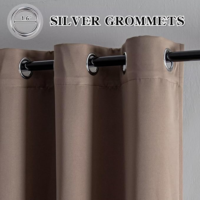 IGEMAEVE 100% Blackout Curtains
