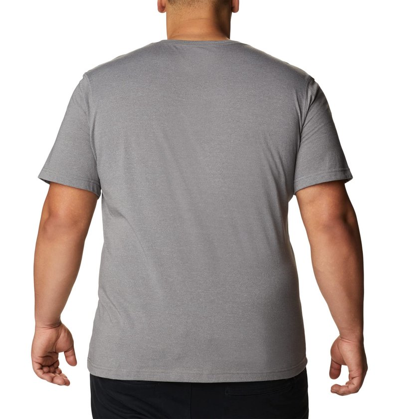 Columbia Mens Thistletown Hills Short Sleeve T-Shirt, City Grey Heather, X-Small