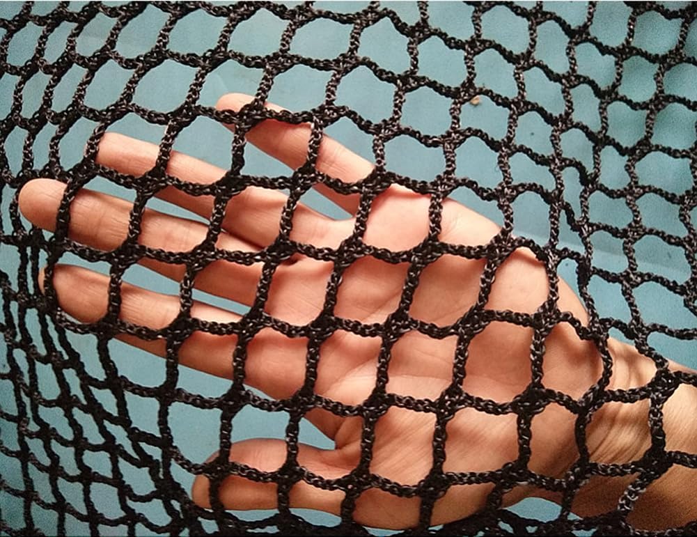 Skiennix Black Safety Rope Net - Knotless Protective Netting for Kids | 0.5M x 2M (1.64FT x 6.56FT)