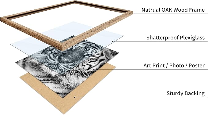 Poster Master Vintage Tiger Face Print
