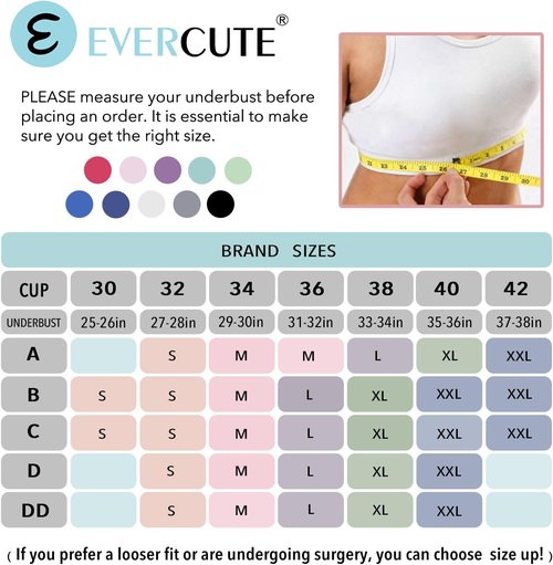 Evercute Sports Bras for Women - High Support Racerback Design | 3-Pack Seamless Padded Workout Bras