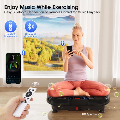Anyrap Vibration Plate Exercise Machine, Vibration Plate for Lymphatic Drainage, Whole Body Workout Vibrating Fitness Platform, Effective for Weight Loss, Shaping, Toning & Wellness