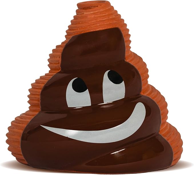 Chia Pet Emoji Poopy with Seed Pack, Decorative Pottery Planter, Easy to Do and Fun to Grow, Novelty Gift, Perfect for Any Occasion