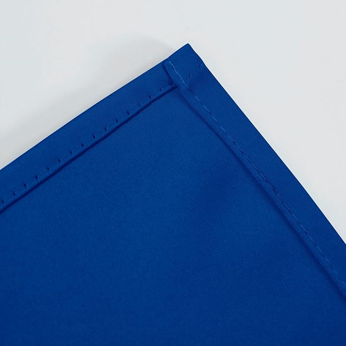 LEMOMO Blackout Curtains 52 x 90 Inch Long Royal Blue Curtains Set of 2 Panels