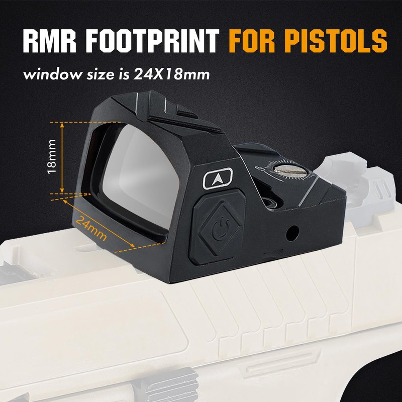 ohhunt 2 MOA Red Dot Sight | Green Dot Sight Micro Reflex Sight Shake Awake Optic Compatible with Picatinny Mount or RMR Footprint (Green Dot 2 MOA)