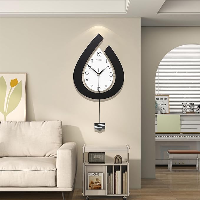 Large Decorative Wall Clock for Living Room Decor Big Pendulum Modern Wall