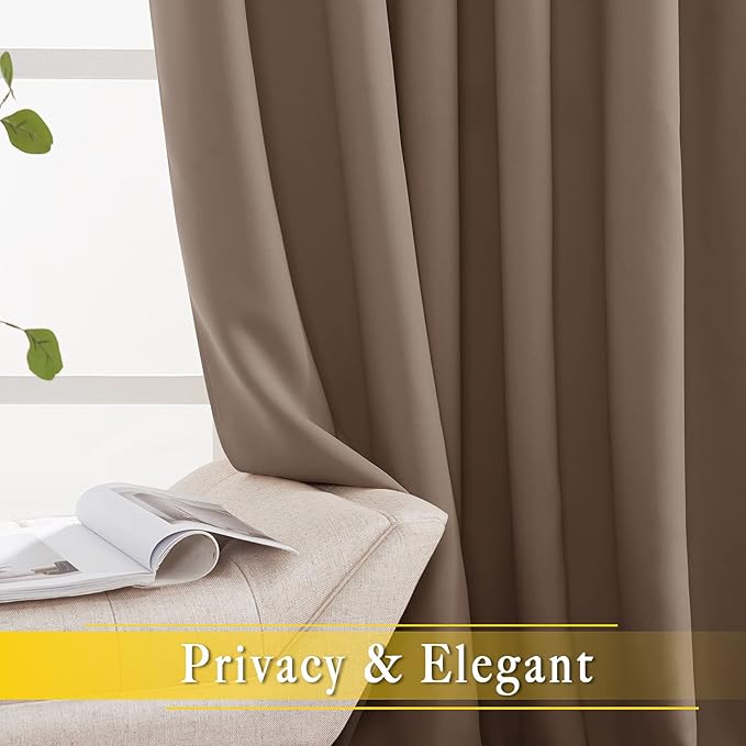 NICETOWN Blackout Blinds for Patio Door, Sliding Door Insulated Blackout