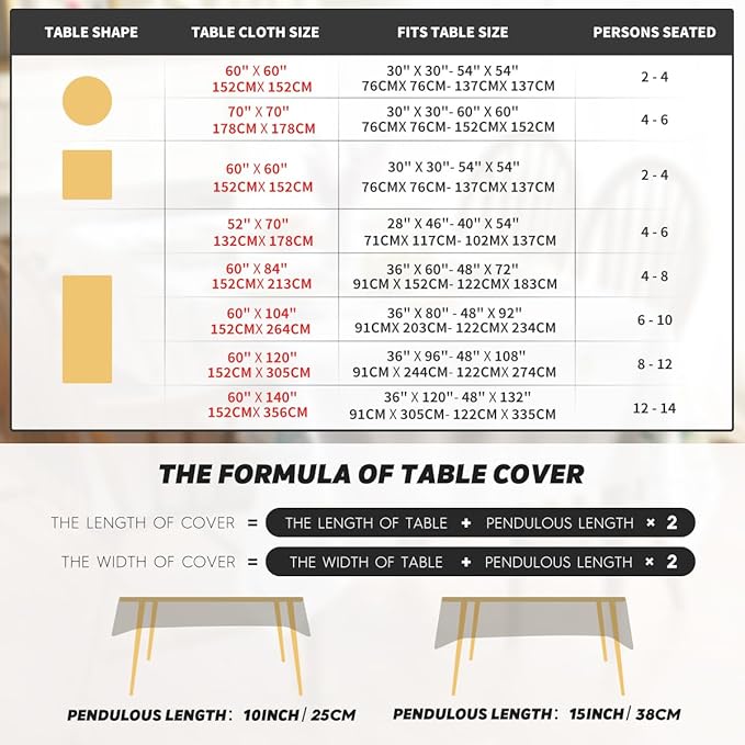 Horaldaily Fall Tablecloth 60x84 Inch Rectangular, Caramel Soft Plush Faux Fur Pumpkin Table Cover, Thanksgiving Autumn Harvest Dining Table Decoration for Home Party Dinner