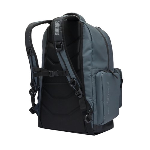 Nomad Design Fisherman's Backpack, 33L Capacity, Water Resistant, EVA Foam Backing, Detachable Front Pocket, Plier Holster, Blue Lining
