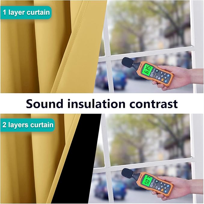 NICETOWN Total Shade Curtains and Draperies, Heavy-Duty Full Light Shading