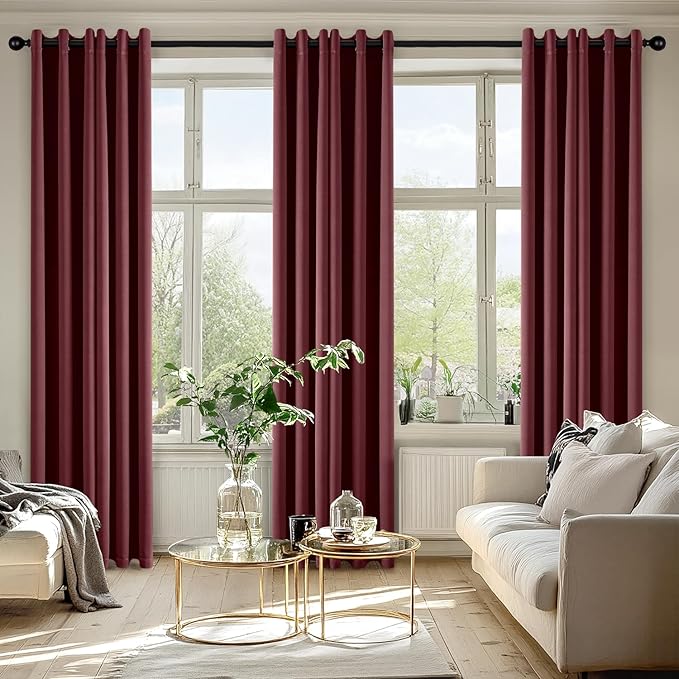 MIULEE Blackout Curtains for Bedroom Living Room 2 Panels, Thermal Insulated