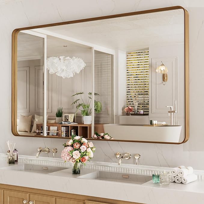 LOAAO 60X40 Inch Bathroom Mirror