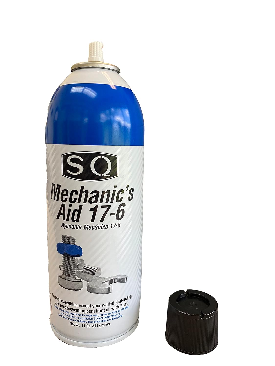 Sicamu SQ Lubricant Combo, 311g, 11fl oz, 5 in 1 Multipurpose, Penetrating Catalyst, Silicone Heavy Duty, Prevent Corrosion, Ideal for General Use, Indoors & Outdoors, Father's Day