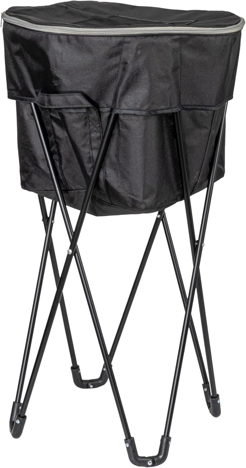 Thermal Standing Cooler with Travel Bag - Heavy-Duty Polyester Household Essential