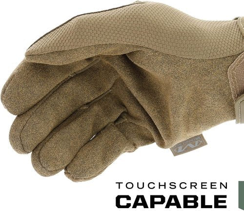 Mechanix Wear Original Coyote Tactical Work Gloves - Durable Touchscreen Safety Gloves for Men (Large, Coyote Brown)