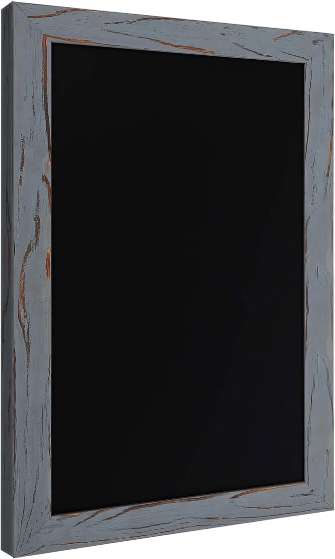 HBCY Creations Rustic Grey Magnetic Wall Chalkboard, Small Size 11" x 17"