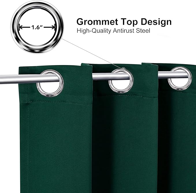ChrisDowa Grommet Blackout Curtains