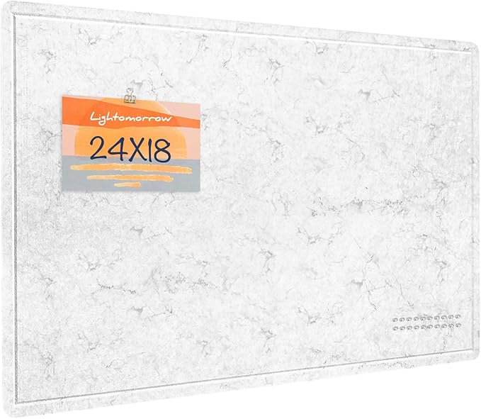 Lightomorrow Bulletin Board, 24 x 18 inches Felt Board Decorative Pin Board