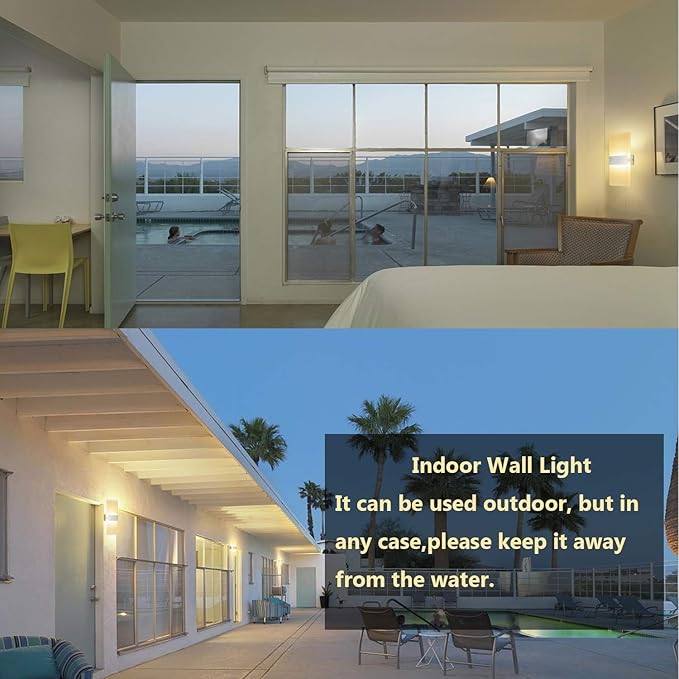 ChangM Modern Wall Sconce 12W, Acrylic Material Hardwired Wall Mounted Wall